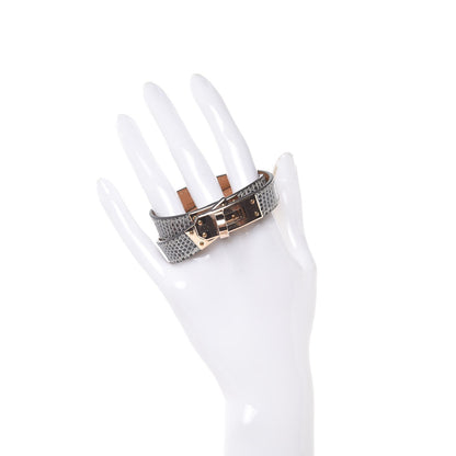 Hermes Lizard Kelly Double Tour Bracelet T2 Ombre 2 of 7