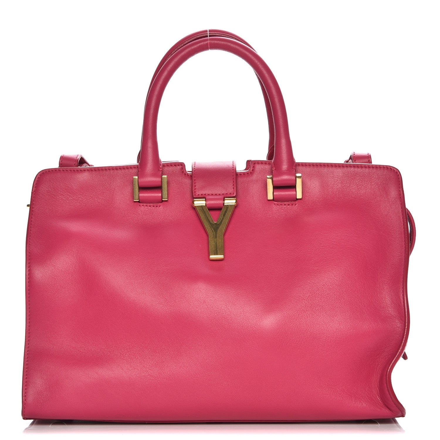 Saint Laurent Calfskin Small Classic Y Cabas Fuchsia 1 of 8