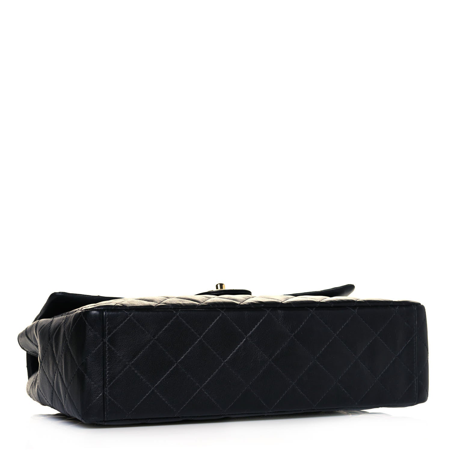 Chanel Lambskin Quilted Jumbo Single Flap Black 4 of 14