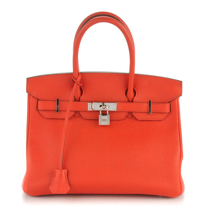 Hermes Togo Birkin 30 Capucine 1 of 27