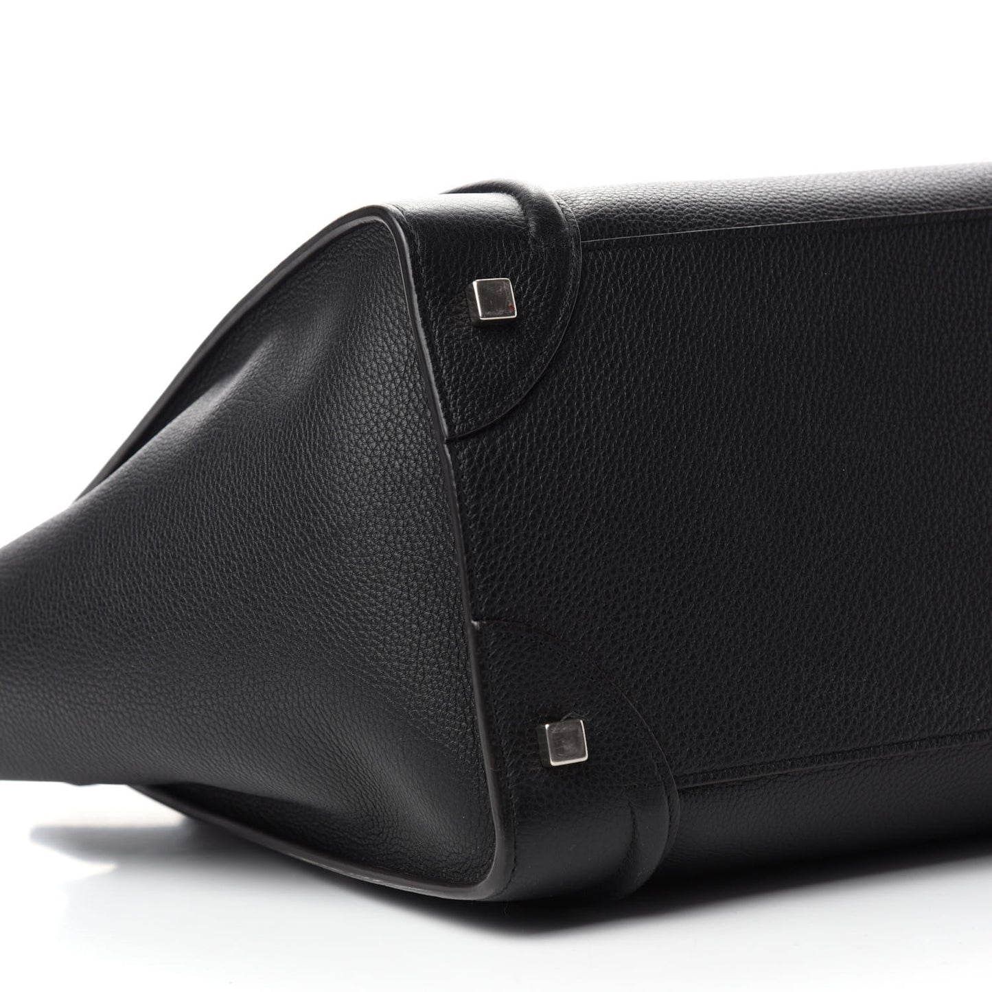 Drummed Calfskin Mini Luggage Black