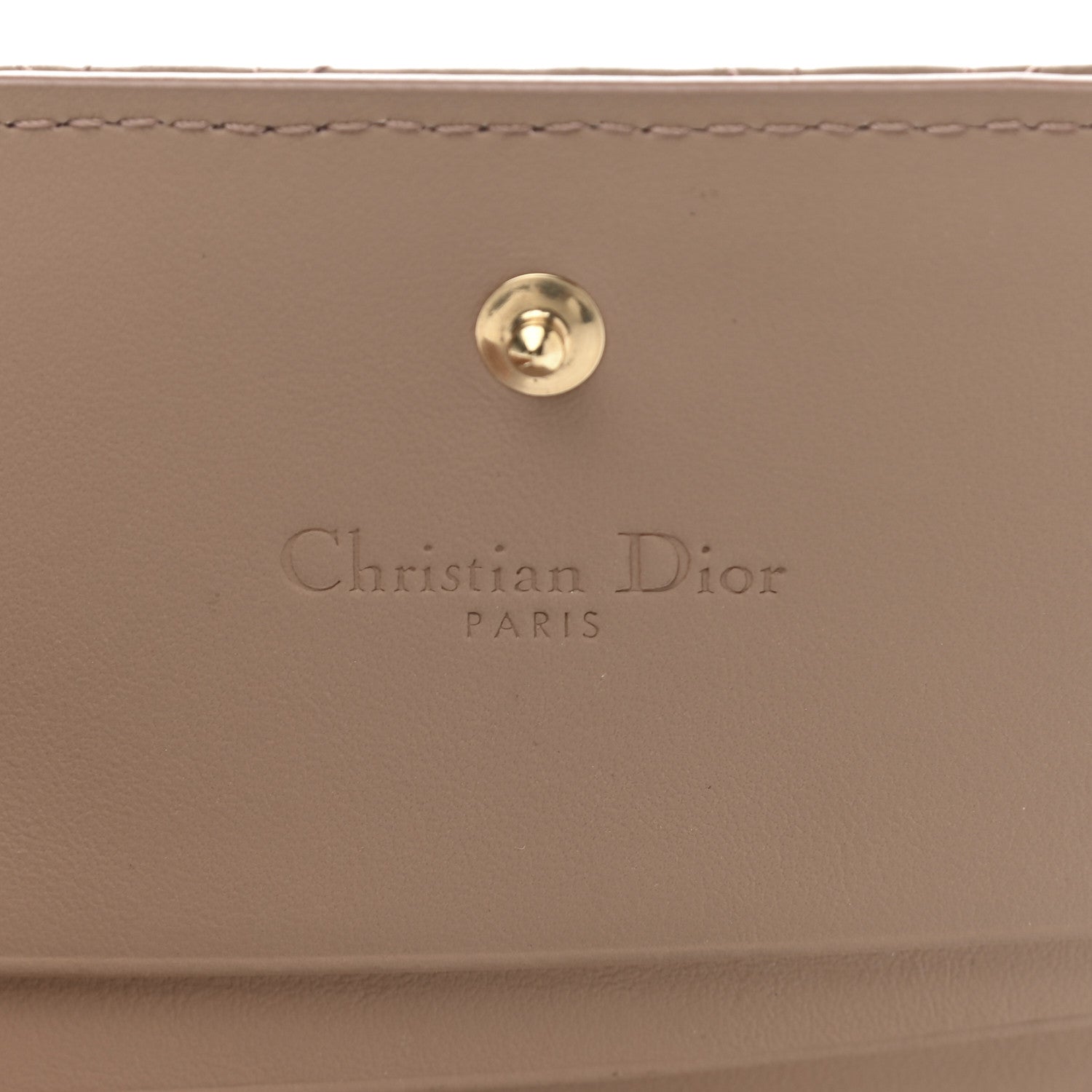 Christian Dior Ultra Matte Calfskin Cannage Mini Lady Dior Wallet Fard 7 of 9
