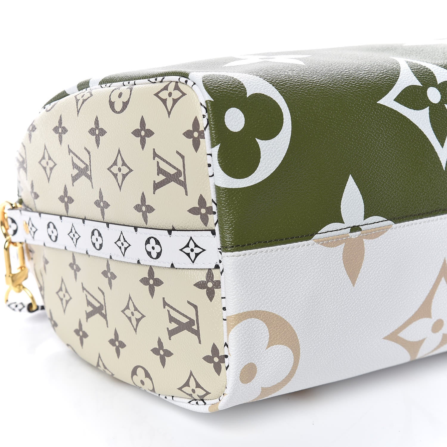 Louis Vuitton Monogram Giant Speedy Bandouliere 30 Kaki Beige 6 of 10