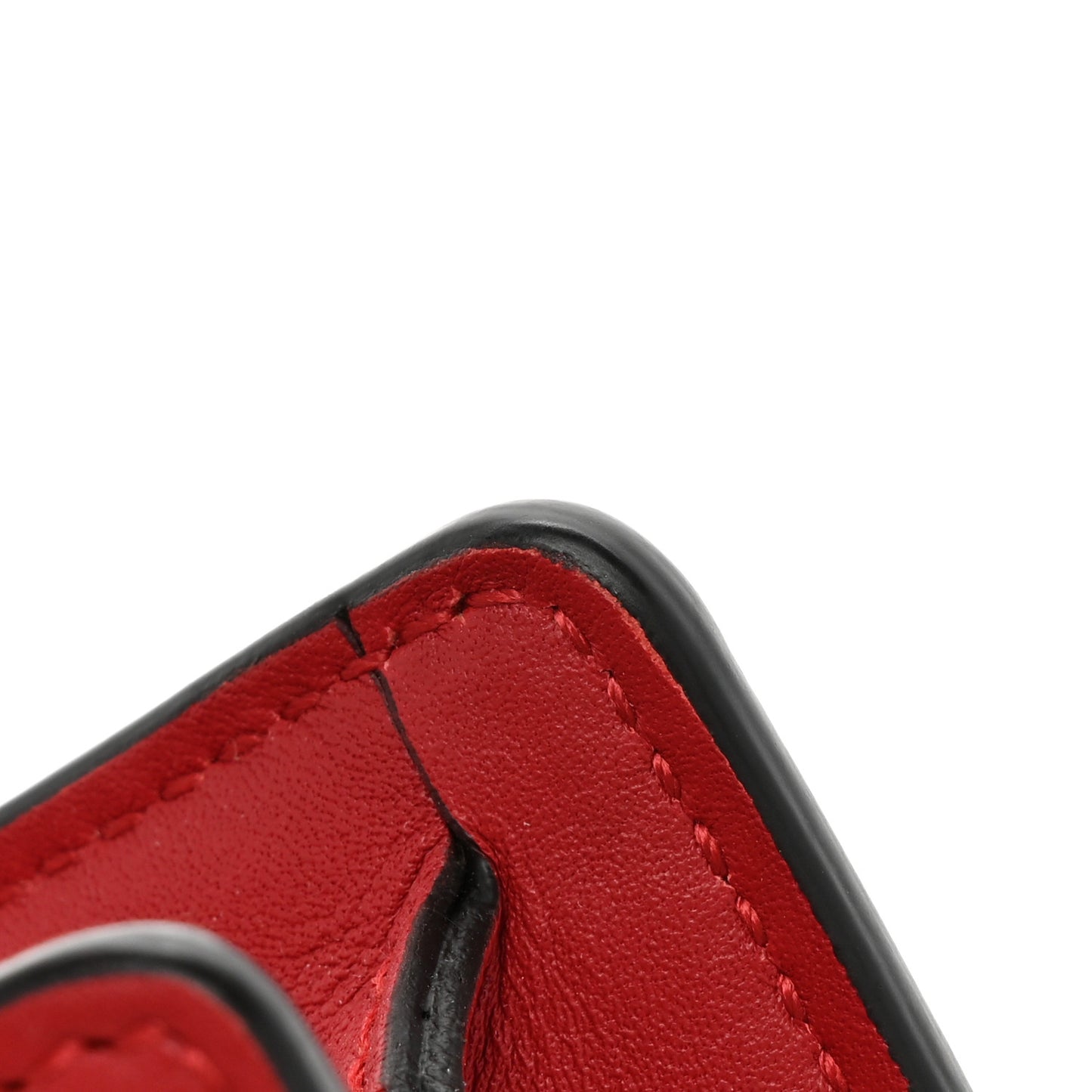 Calfskin Super Mini Sylvie Chain Shoulder Bag Hibiscus Red