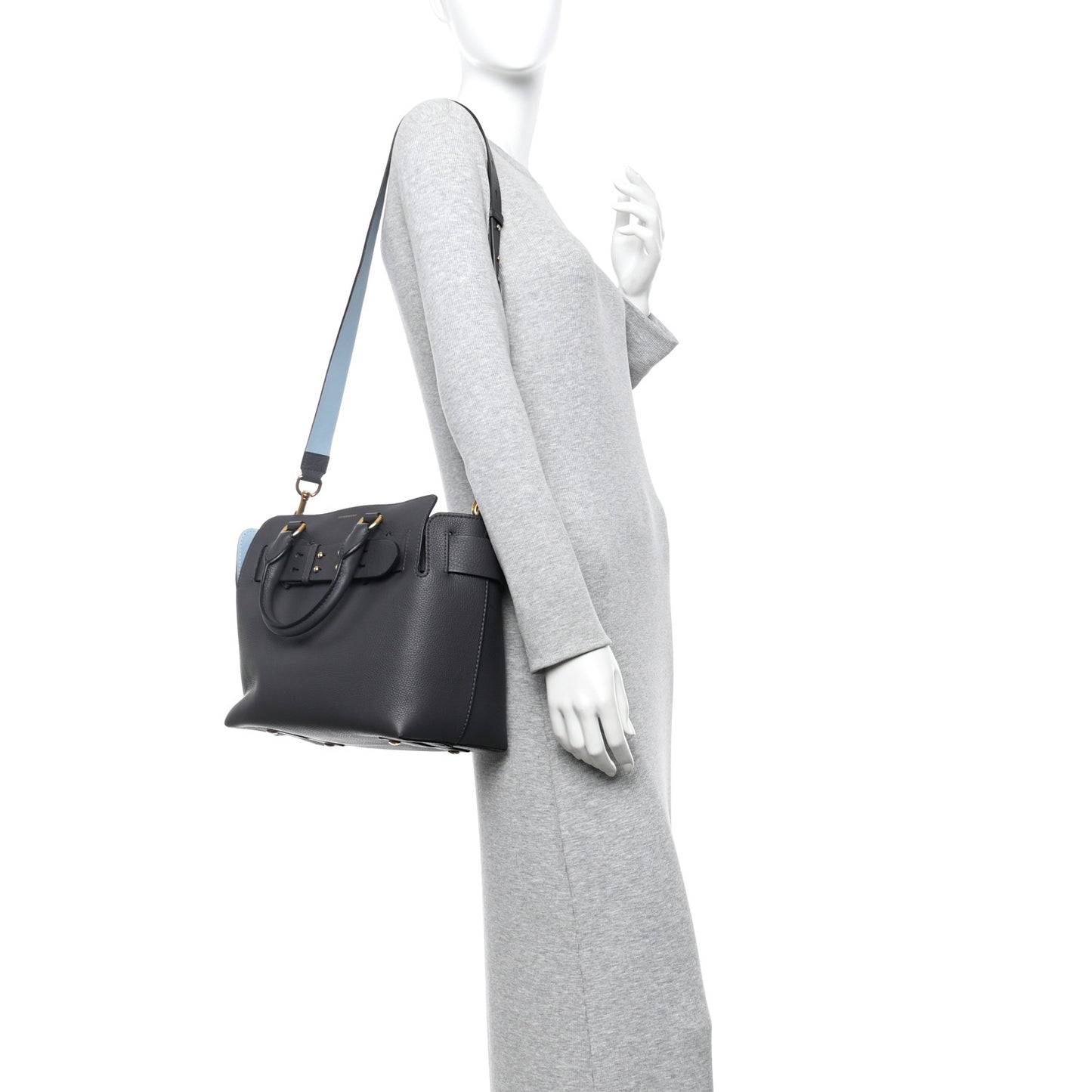 Marais Calfskin Small Belt Bag Charcoal Grey