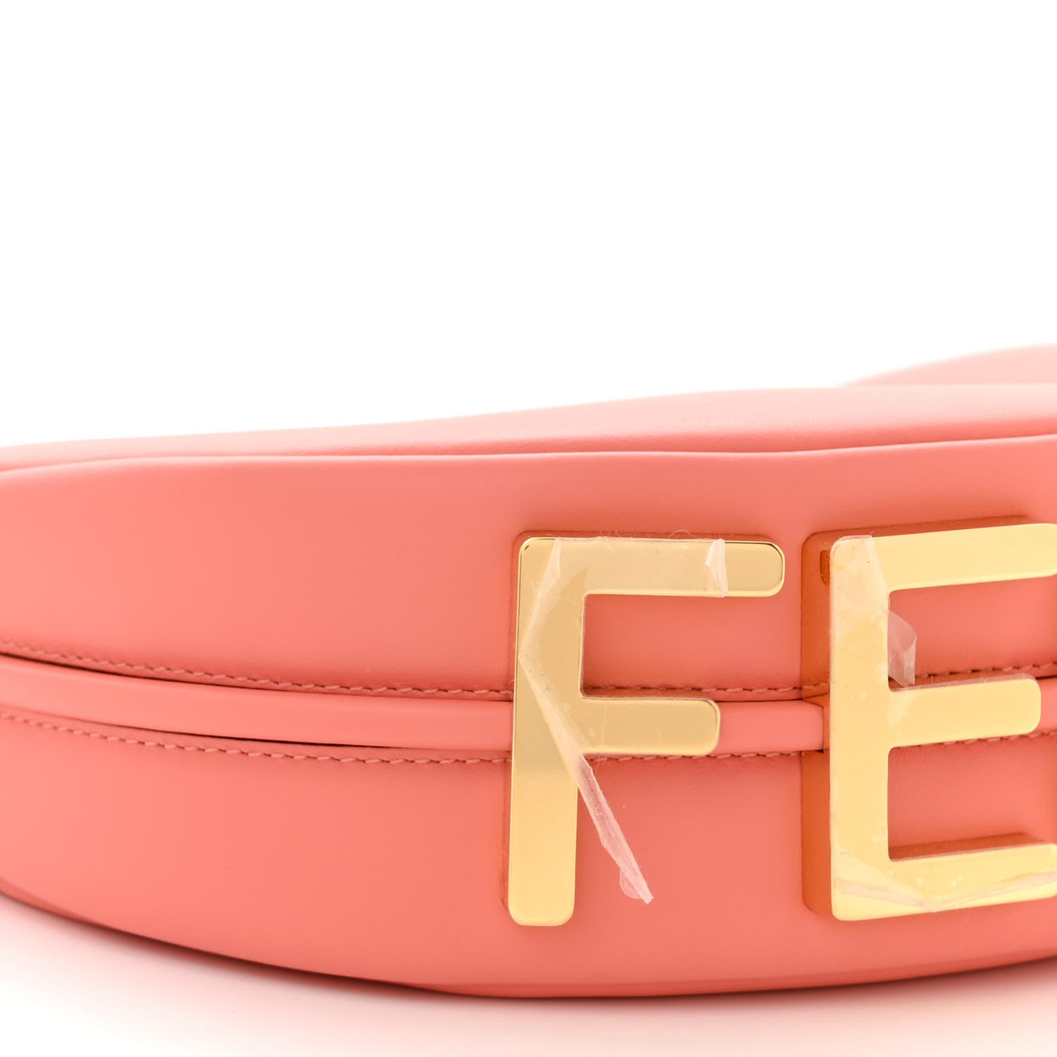 Fendi Vitello Grace Matte Mini Fendigraphy Hobo Bag Peach Pink 9 of 11