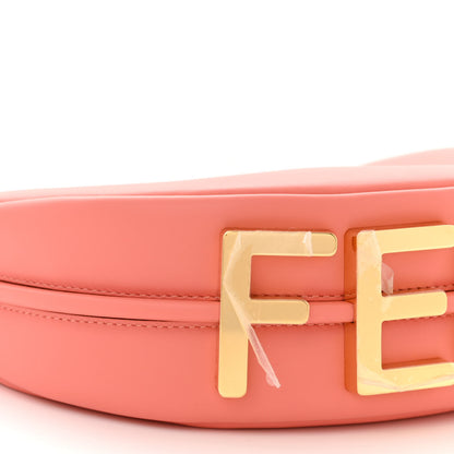 Fendi Vitello Grace Matte Mini Fendigraphy Hobo Bag Peach Pink 9 of 11