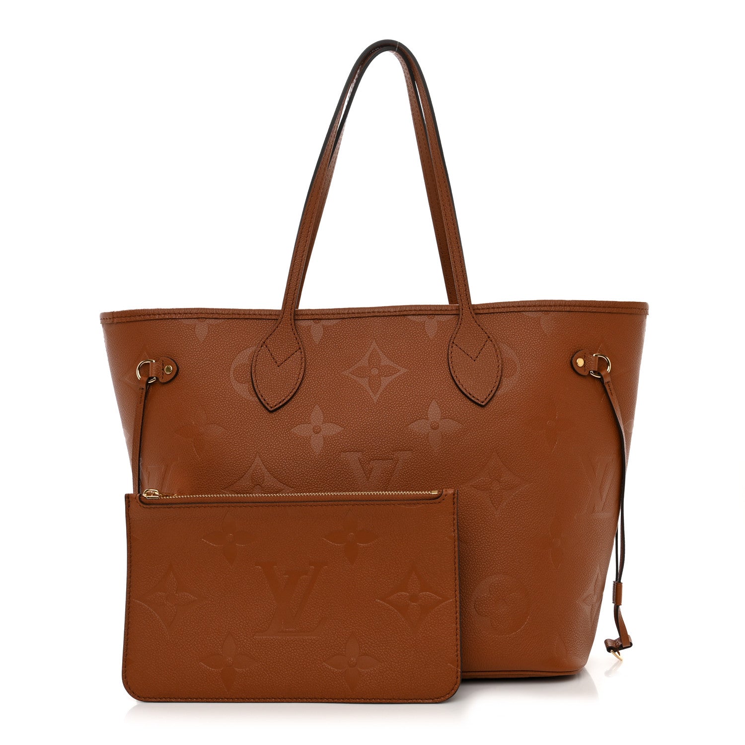 Louis Vuitton Empreinte Monogram Giant Neverfull MM Cognac 1 of 10