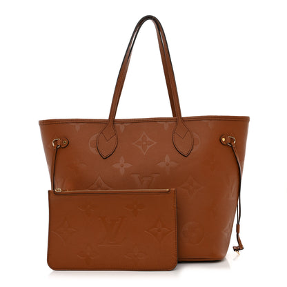 Louis Vuitton Empreinte Monogram Giant Neverfull MM Cognac 1 of 10