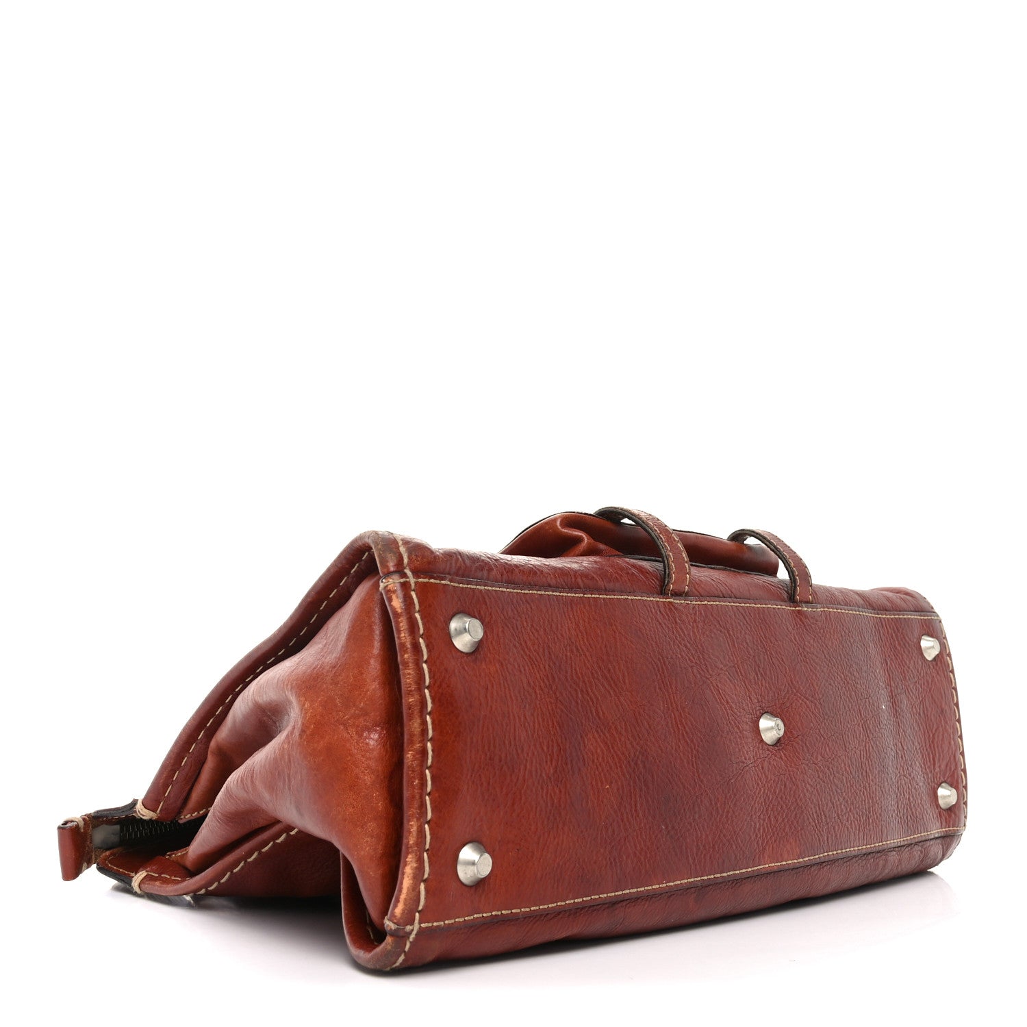 Chloe Calfskin Edith Satchel Ecureil Brown 4 of 10