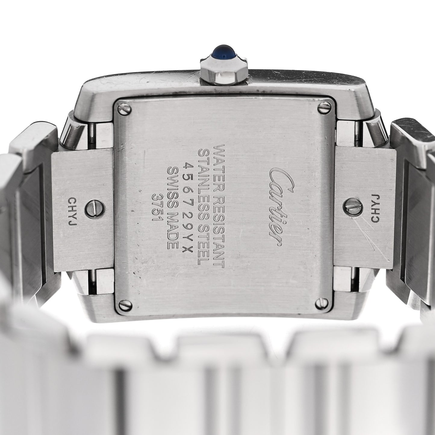 Stainless Steel 25mm Tank Francaise Quartz Watch