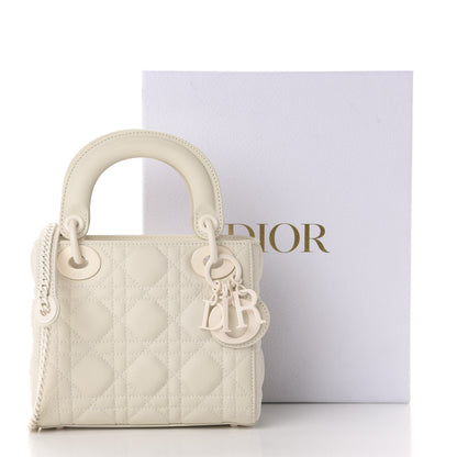 Christian Dior Ultra Matte Calfskin Cannage Mini Lady Dior White 10 of 10