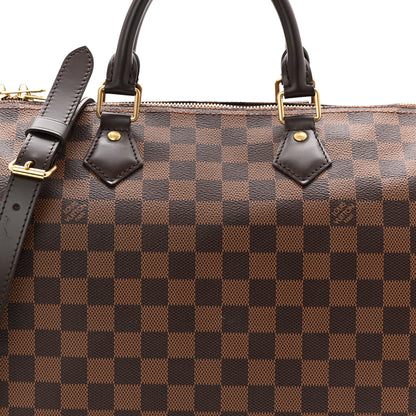 Louis Vuitton Damier Ebene Speedy Bandouliere 30 8 of 10