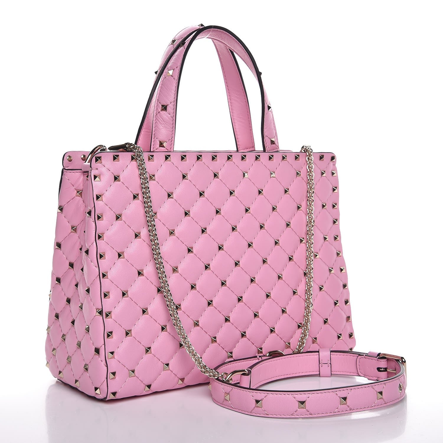 Valentino Garavani Nappa Rockstud Spike Tote Absolute 4 of 9