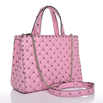 Valentino Garavani Nappa Rockstud Spike Tote Absolute 4 of 9