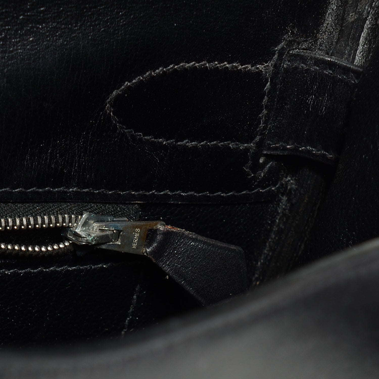 Hermes Box Toile Lakis Kelly 40 Black 20 of 26