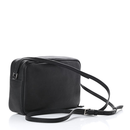 Saint Laurent Lambskin Monogram Small Lou Camera Bag Black 3 of 13