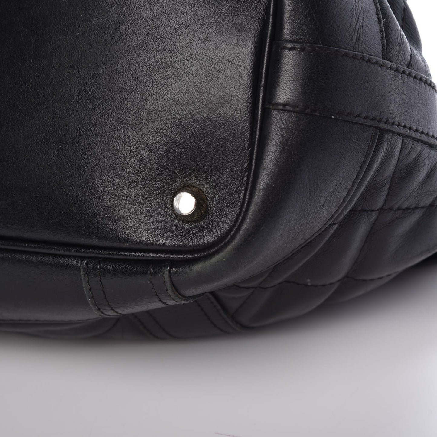 Calfskin Quilted Baby Beaton Black