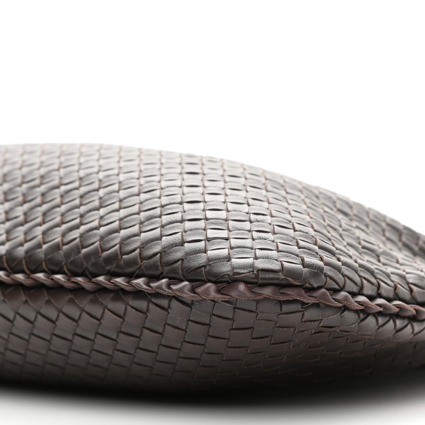 Nappa Intrecciato Large Veneta Hobo Ebano