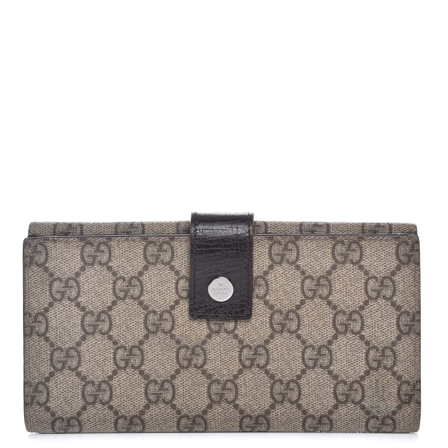 GG Plus Monogram Ladies GG Continental Wallet Beige Ebony Cocoa