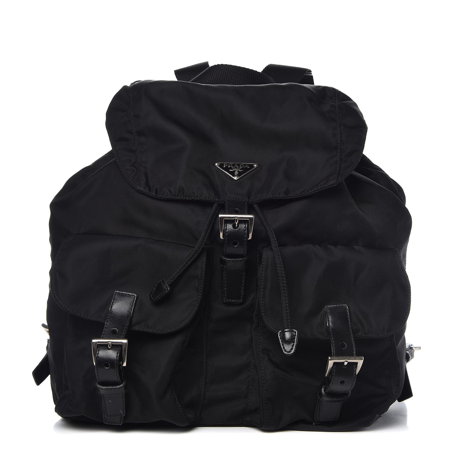 Prada Nylon Vela Medium Backpack Black 1 of 7