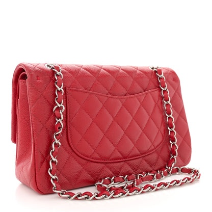 Chanel Caviar Quilted Medium Double Flap Red 3 of 13