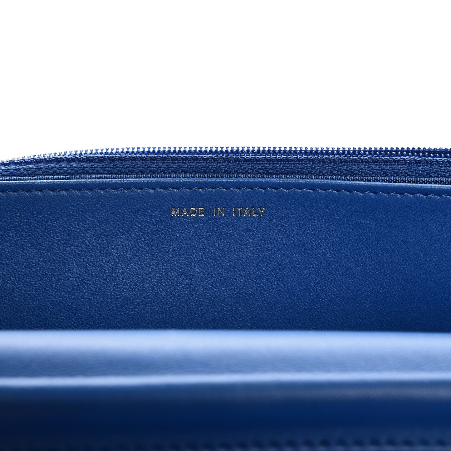 Lambskin Quilted Boy Wallet On Chain WOC Blue