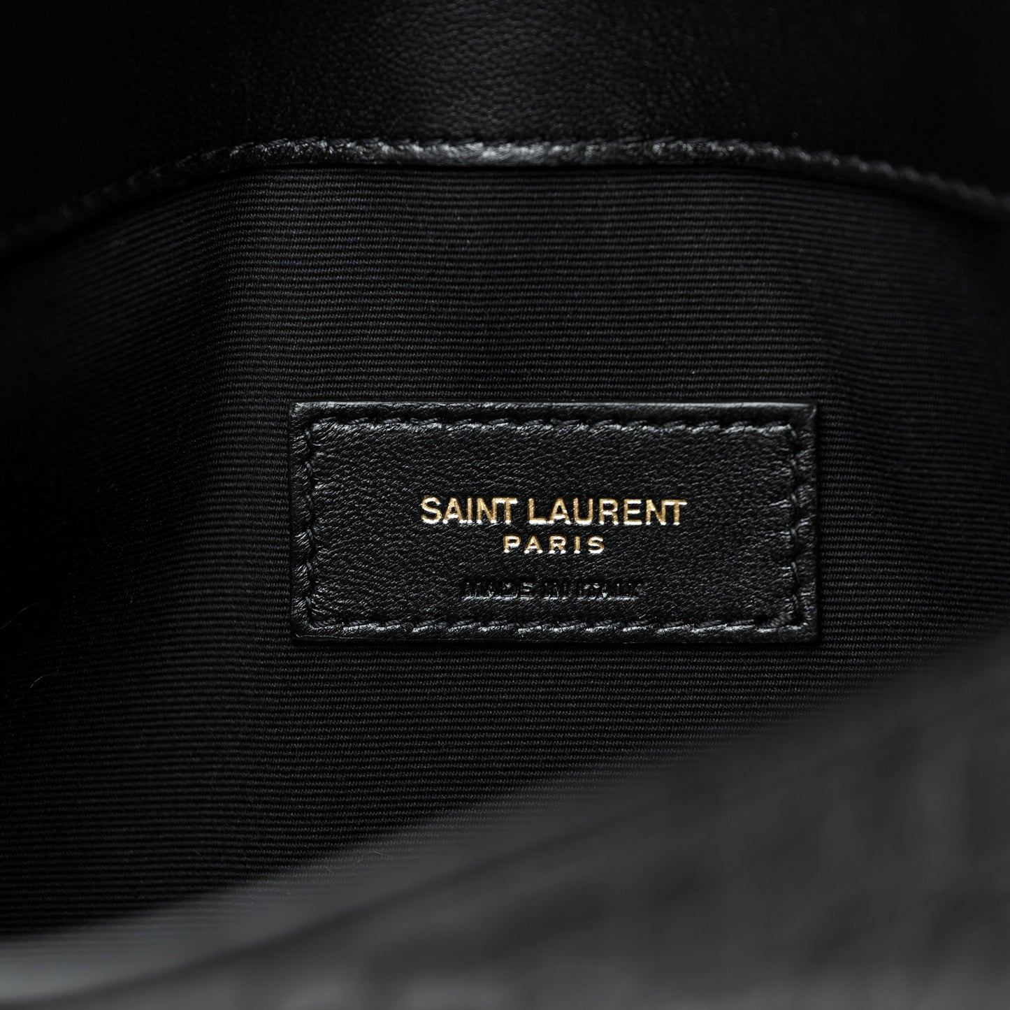 Calfskin Crocodile Embossed Uptown Monogram Pouch Black