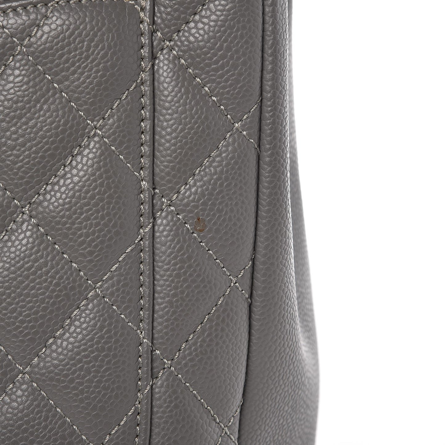 Caviar Quilted Grand Shopping Tote GST Grey