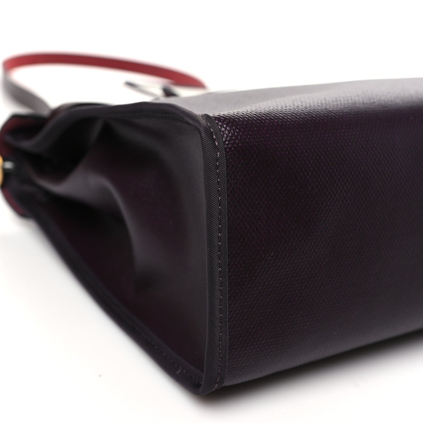 Toile H Berline Vache Hunter Herbag Zip PM 31 Cassis Ecru Black Rouge Sellier