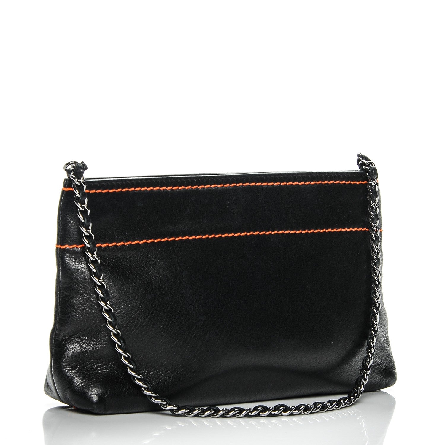 Chanel Lambskin Lax Pochette Black 3 of 7