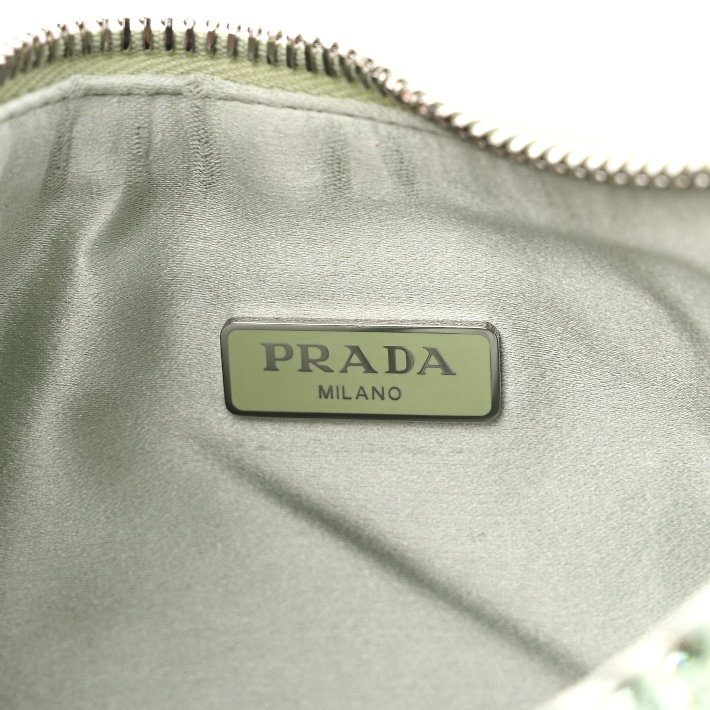 Satin Crystal Re-Edition 2005 Shoulder Bag Acqua