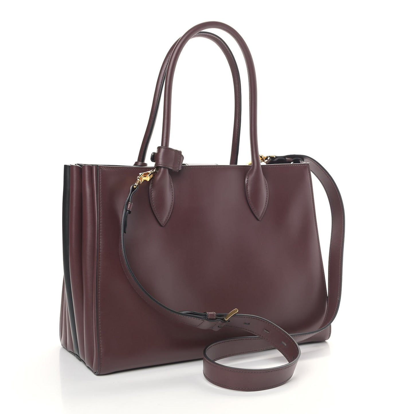 City Calf Bibliotheque Tote Granato Black