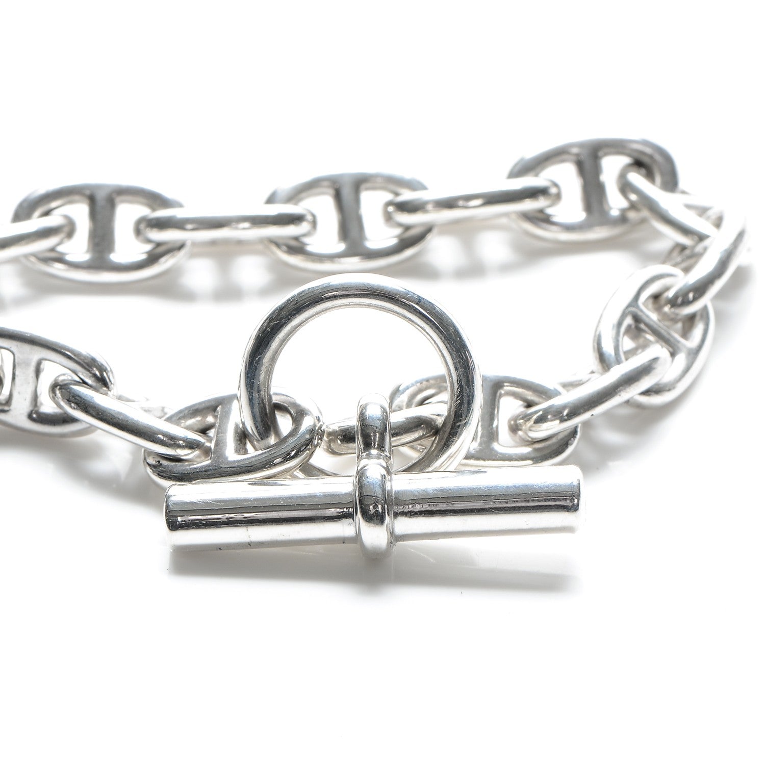 Hermes Sterling Silver MM Chaine d'Ancre Bracelet 5 of 5