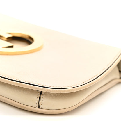 Gucci Roxy Calfskin Blondie Chain Shoulder Flap Bag Mystic White 10 of 11