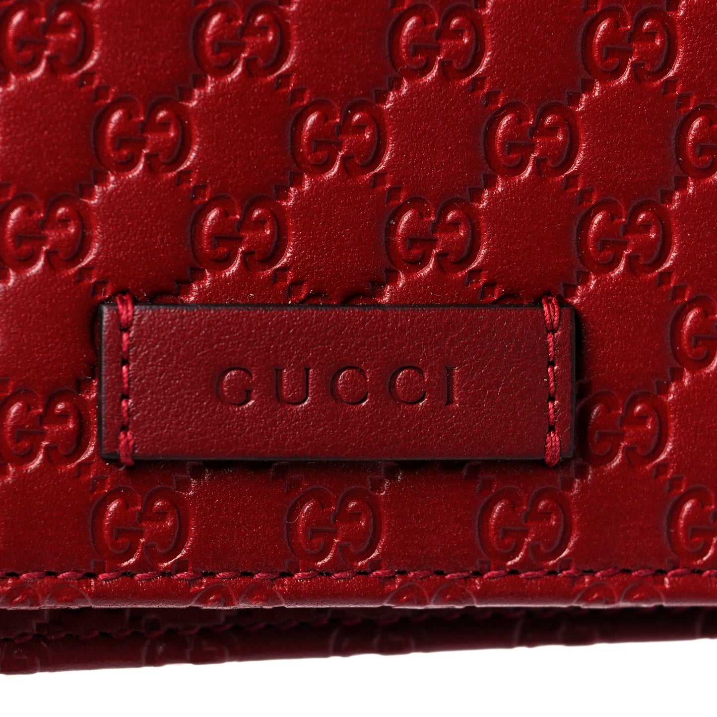 Microguccissima Crossbody Wallet Red