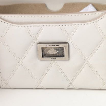 Givenchy Goatskin Quilted GV3 Mini Pocket Convertible Bag White 12 of 12