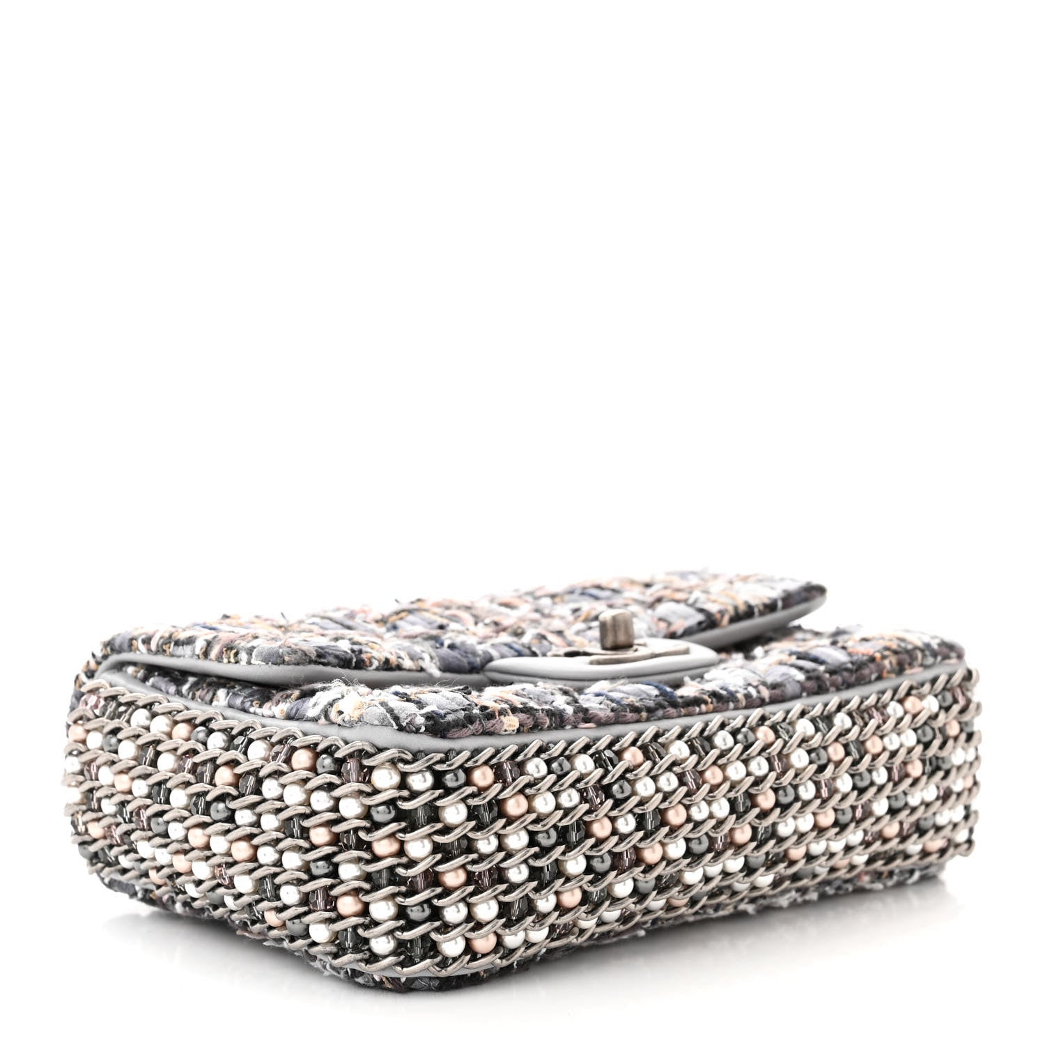 Chanel Quilted Mini River of Pearls Flap Bag 4 of 11