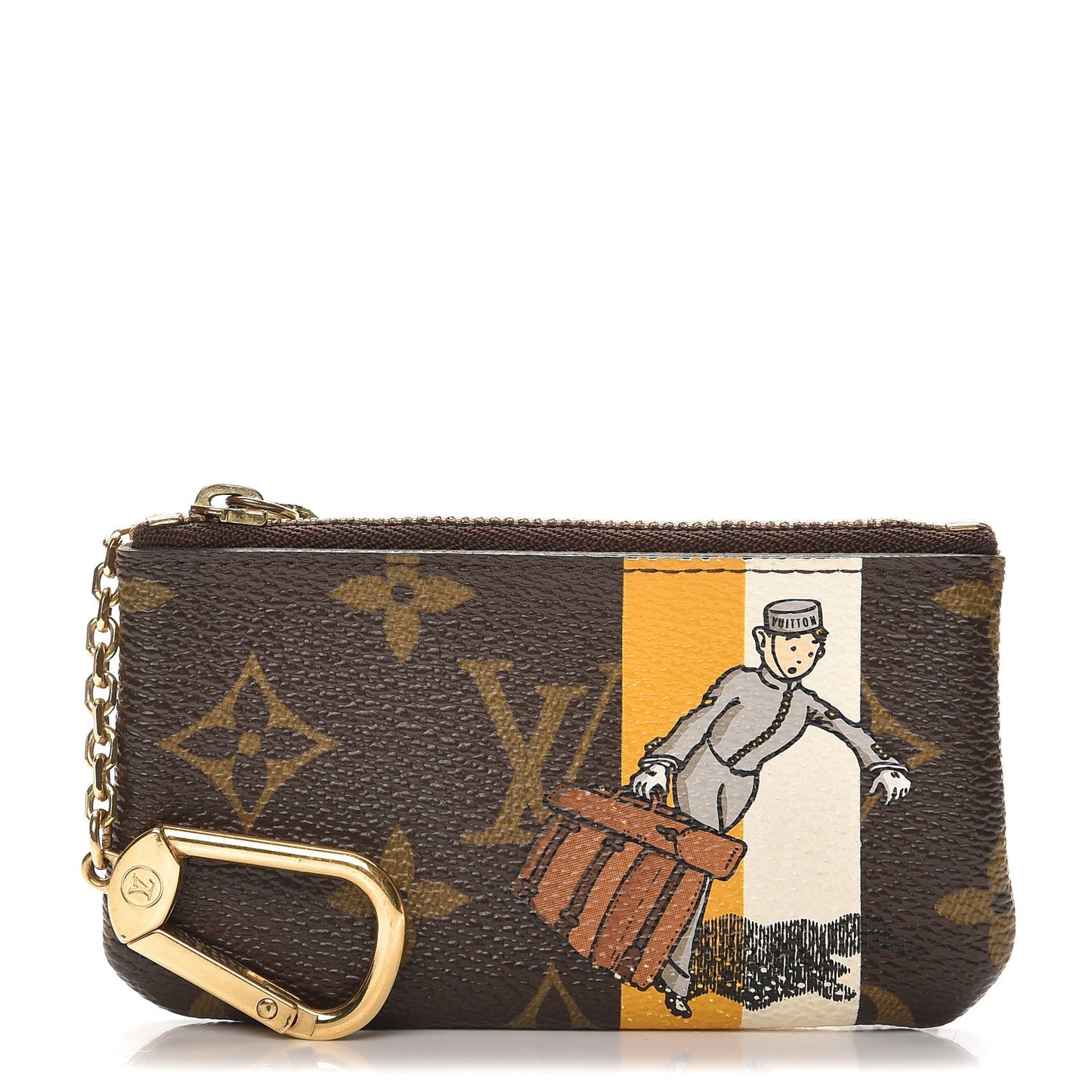 Monogram Groom Key Pouch