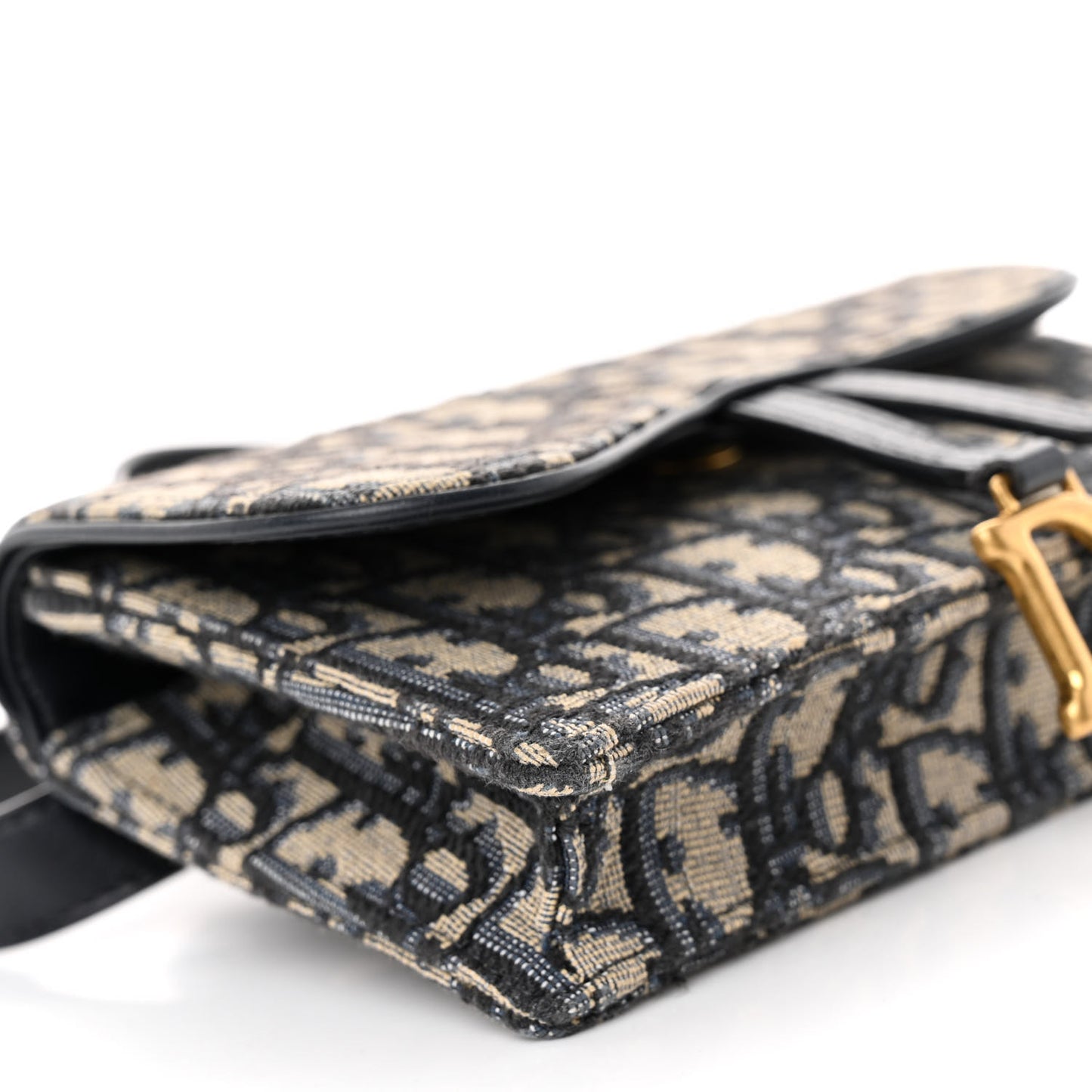 Oblique Saddle Belt Bag Blue