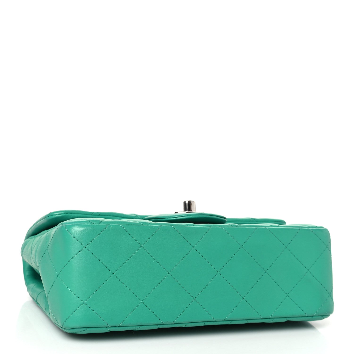 Chanel Lambskin Quilted Mini Rectangular Flap Green 4 of 9