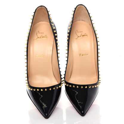 Christian Louboutin Patent Anjalina 100 Pumps 37.5 Black 5 of 12