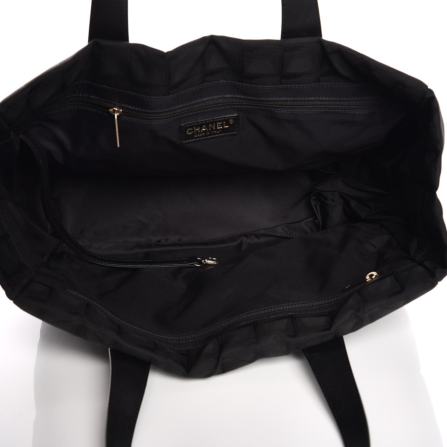 Chanel Nylon Large Travel Tote Black 5 of 7