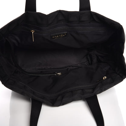 Chanel Nylon Large Travel Tote Black 5 of 7
