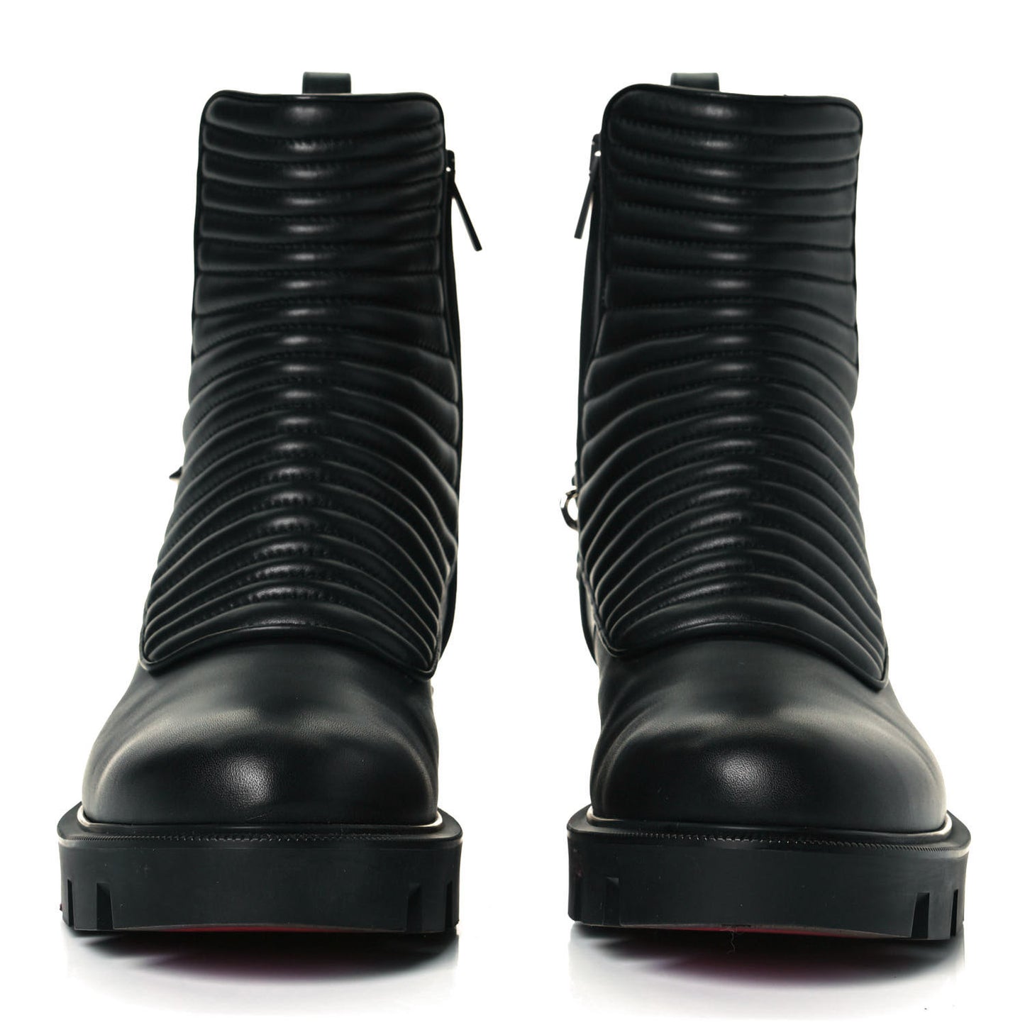 Calfskin Maddic Max Flat Boots 39.5 Black