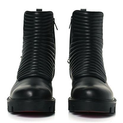Christian Louboutin Calfskin Maddic Max Flat Boots 39.5 Black 3 of 8