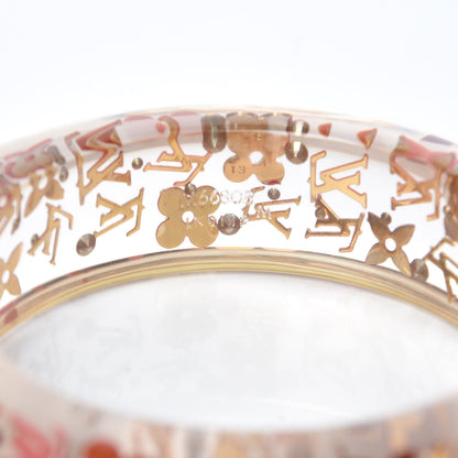 Louis Vuitton Resin Swarovski Small Inclusion GM Bracelet Tangerine 4 of 4