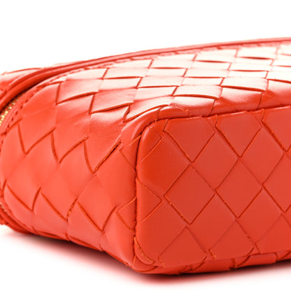 Bottega Veneta Calfskin Intrecciato Bang Bang Vanity Case Orange 8 of 9