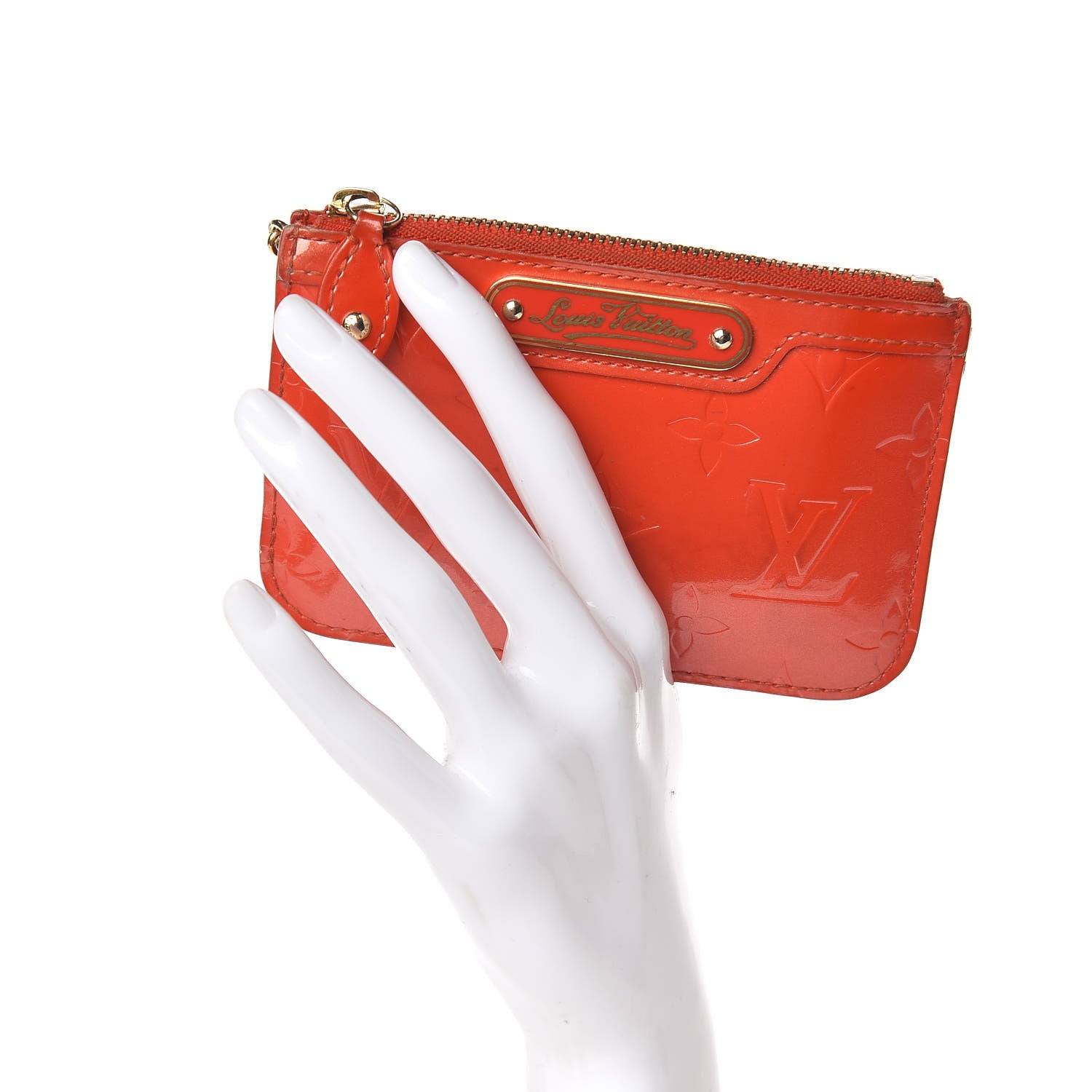 Louis Vuitton Vernis Key Pouch Orange 2 of 10