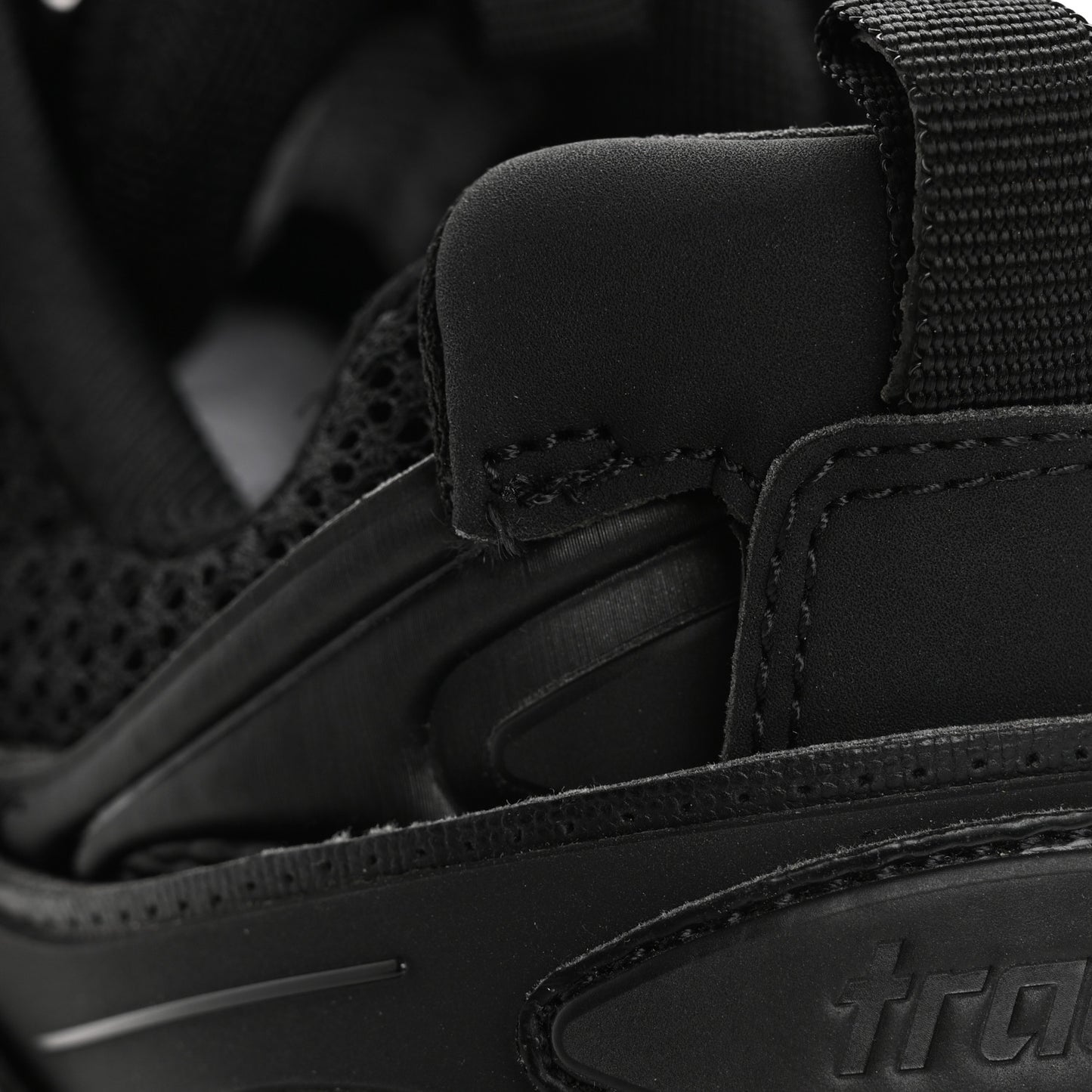 Mesh Nylon Mens Track Sneakers 40 Black